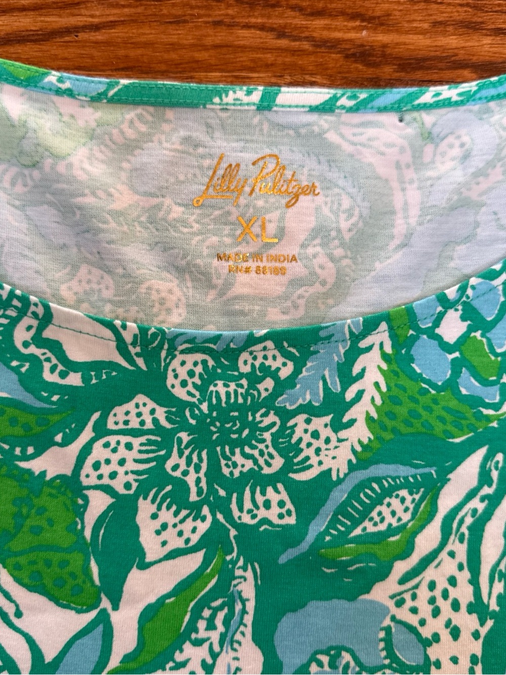 Lilly Pulitzer Geanna Swing Dress Botanical Green Safari Sangria - Picture 4 of 5